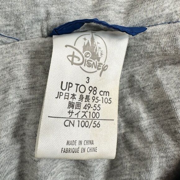 NWOT Disney Toddler Boys Blue Mickey Mouse Full Zip Jacket Hoodie & Patches 3T - Picture 4 of 6